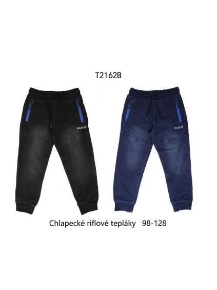 Chlapecké tepláky riflové - WOLF T2162B