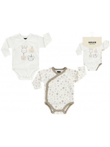 Neutrální kojenecké Body JACKY 6152101 (balení 2 ks)