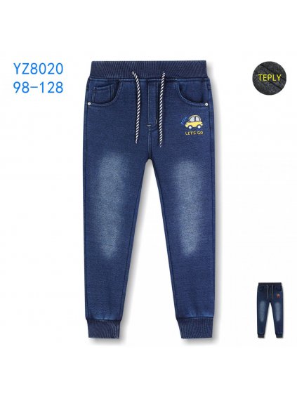 Chlapecké zateplené riflové kalhoty KUGO YZ8020