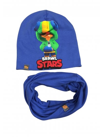 Chlapecká čepice nákrčník Brawl Stars (Barva světle modrá, Velikost 54 cm)