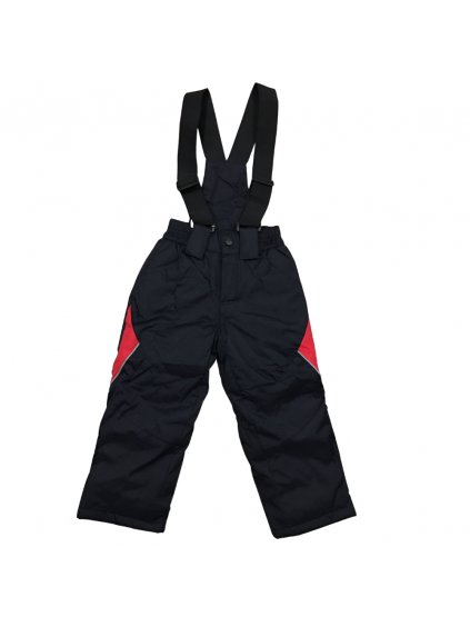 Dívčí a chlapecké kalhoty, oteplené W-859 (Barva černá, Velikost 128)