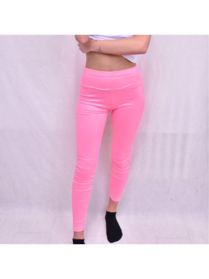 Legíny dlouhé dámské (S-XL) ITALSKÁ MÓDA IMM213211P/DR (Velikost XL, Barva růžová)