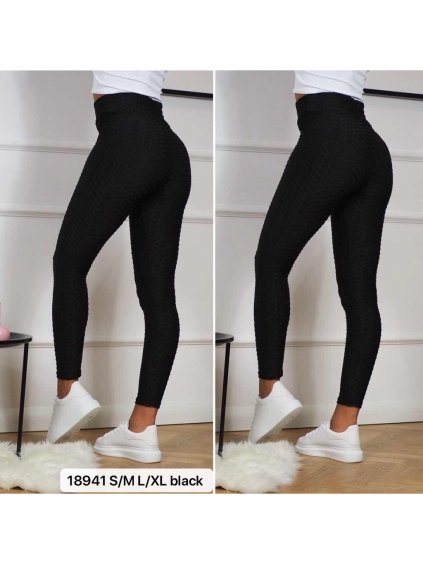 Legíny dlouhé dámské (S-XL) TURECKÁ MÓDA TMWL2118941A/DR (Velikost S, Barva Černá)
