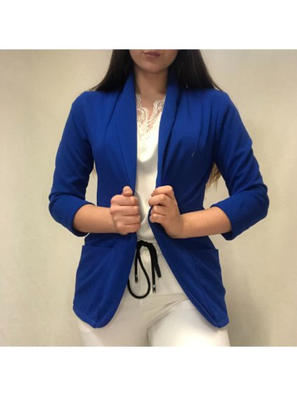Sako tenké jarní dlouhý rukáv dámské (S/M ONE SIZE) ITALSKÁ MÓDA IMD21189/DR (Velikost S/M/L, Barva bílá)