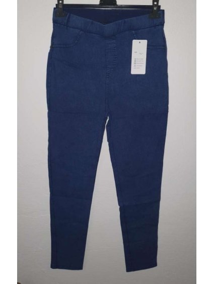 Kalhoty džegíny elastické dámské nadrozměrné (2xl-5xl) SAL SMILING AM2005
