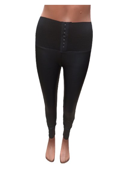 Legíny dlouhé koženkové zaptelené dámské (S-XL) TURECKÁ MÓDA TM921HL-580
