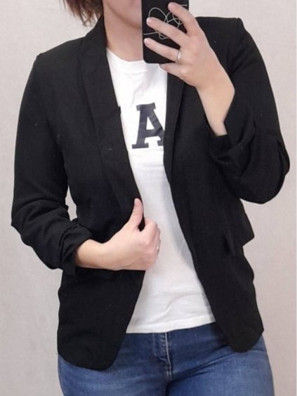 Sako tenké jarní dlouhý rukáv dámské (S/M ONE SIZE) ITALSKÁ MÓDA IMD21755/DR (Velikost S/M/L, Barva červená)