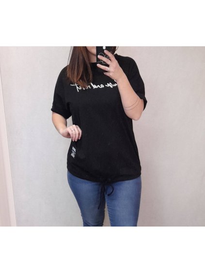 Tunika krátký rukáv dámská nadrozměr (2XL/3XL ONE SIZE) ITALSKá MóDA IM422218