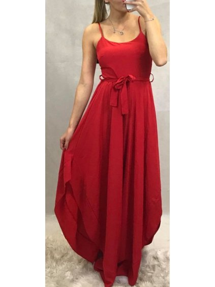 Šaty dlouhé na ramínkách letní dámské (uni s-m) ITALSKá MóDA IMM20MS52120/DR (Velikost S/M/L, Barva Černá)