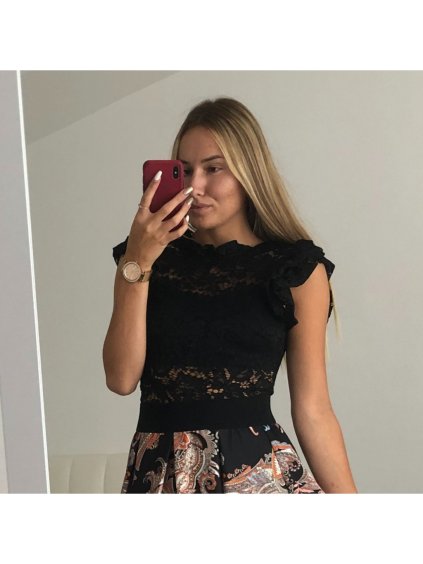 Body krajkové dámské (S/M ONE SIZE) ITALSKá MóDA IMM212513ZO/DR