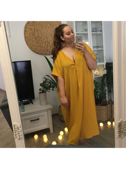Šaty letní krátký rukáv dámské nadrozměrné (XL/6XL ONE SIZE) ITALSKÁ MÓDA IMM211128/DR (Velikost XL-6XL, Barva červená cihlová)