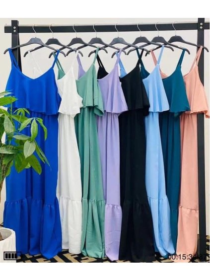 Šaty dlouhé letní carmen přes ramena dámské (S/M ONE SIZE) ITALSKÁ MÓDA IMM21723/DR (Velikost S/M/L, Barva zelená khaki)