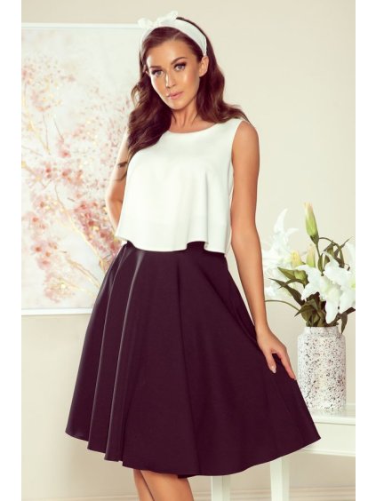 266-2 Midi skirt with pockets - black (Velikost S, Barva _barva viz foto)