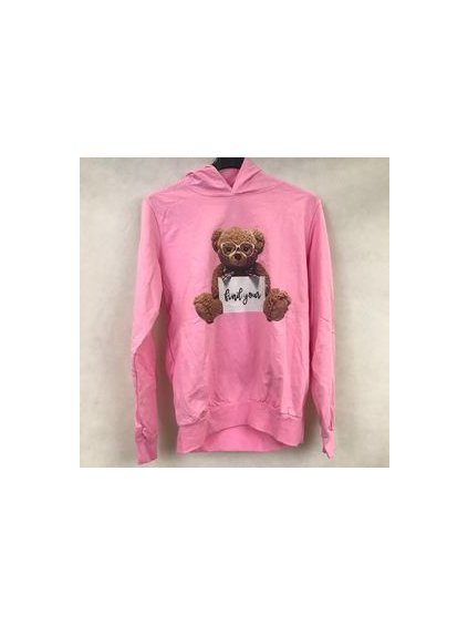 mikina s kapucí dámská (vel s-xl) TURECKÁ MóDA TM920142 (Velikost XL, Barva fialová světlá)
