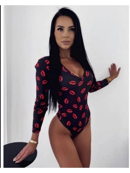 Body dlouhý rukáv dámské (S/M ONE SIZE) ITALSKÁ MÓDA IMWY21037A (Velikost S/M/L, Barva bílá)
