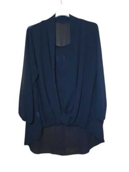 Tunika/halenka dlouhý rukáv dámská nadrozměr  (3XL/4XL ONE SIZE) ITALSKÁ MÓDA IMWQ21214 (Velikost 3XL/4XL, Barva červená)