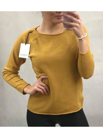 Svetr teplý úpletový dlouhý rukáv dámské (uni s/m) ITALSKá MóDA IM51931151/DR