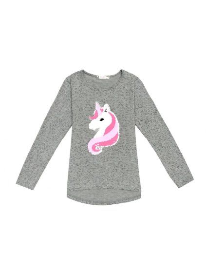 Dívčí tričko s flitry Kugo K722