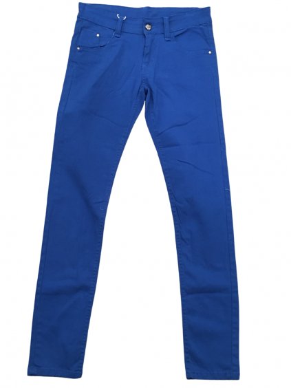 Dívčí kalhoty slabé Kugo K5802 (Barva Modrá, Velikost 122)
