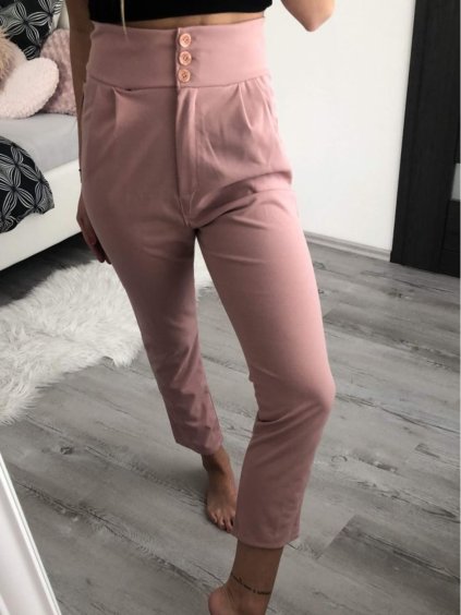 Kalhoty dlouhé elegantní dámské (S/M ONE SIZE) ITALSKÁ MÓDA IMD22387