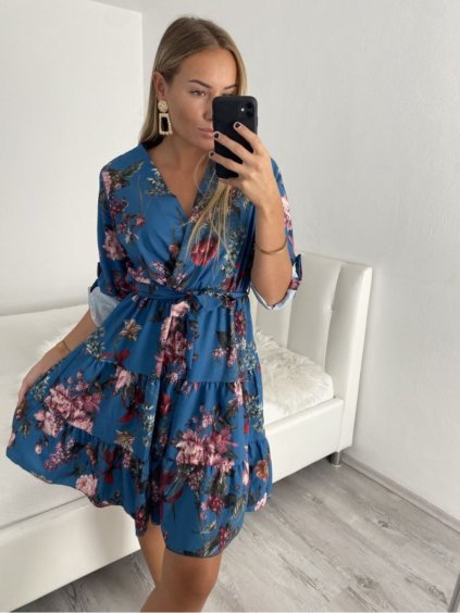 Šaty dlouhý rukáv dámské (S/M/L ONE SIZE) ITALSKÁ MÓDA IM622104 (Velikost S/M/L, Barva bílá)