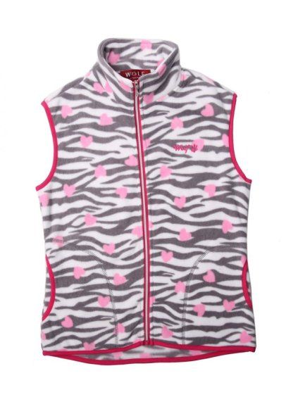 Dívčí flaušová vesta Wolf B2246