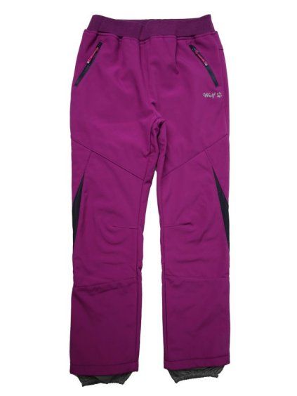 Dívčí softshellové kalhoty zateplené - Wolf B2292