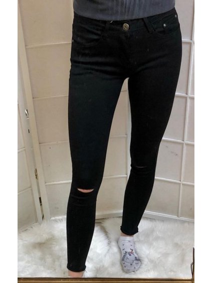 Nohavice rifle skinny dámske (xs-xl) Shiny design denim IMT181289-1/DR