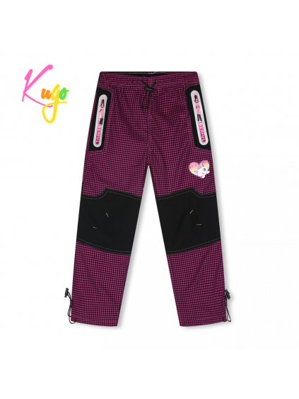 Dívčí zateplené outdoorové kalhoty KUGO C7771