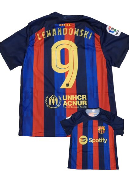 Chlapecký Fotbalový dres  FC Barcelona Lewandowski 9 - 282318 (Barva tm. modro-červená, Velikost S)