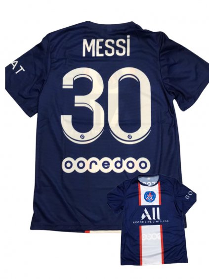 Chlapecký Fotbalový dres Paris Messi 30 - 282330 (Barva Modrá, Velikost S)