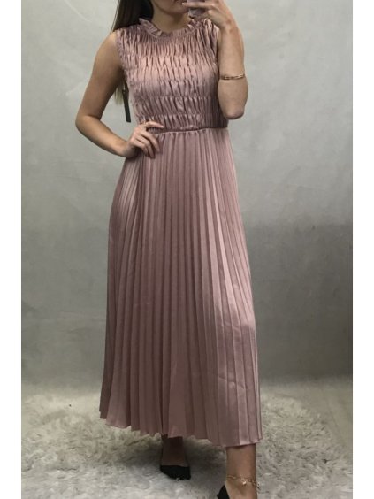 Šaty dlouhé společenské dámské (uni s/m) ITALSKá MóDA IMM200218 (Barva Černá)