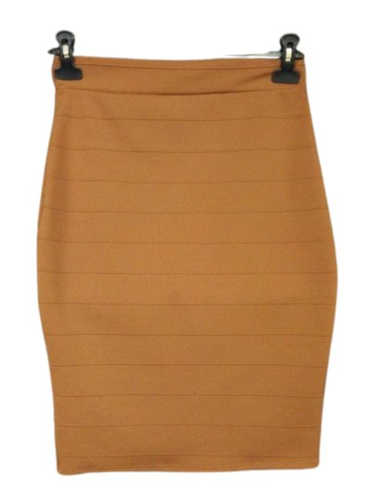 Sukně elegantní dámská (S/M ONE SIZE) ITALSKÁ MÓDA IMWB22009/DR (Velikost S/M/L, Barva hnědá)
