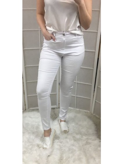 Nohavice rifle skinny dámske (26-32 / xs-xxl) Amore and Jeans MA519f002 (Velikost 26, Barva bílá)