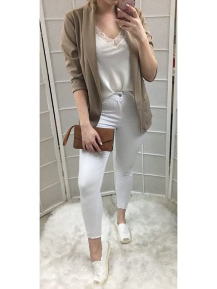 Nohavice rifle skinny dámske (26-32 / xs-xxl) Amore and Jeans MA519f005 (Velikost 26, Barva bílá)