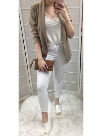 Nohavice rifle skinny dámske (26-32 / xs-xxl) Amore and Jeans MA519f005 (Velikost 26, Barva bílá)