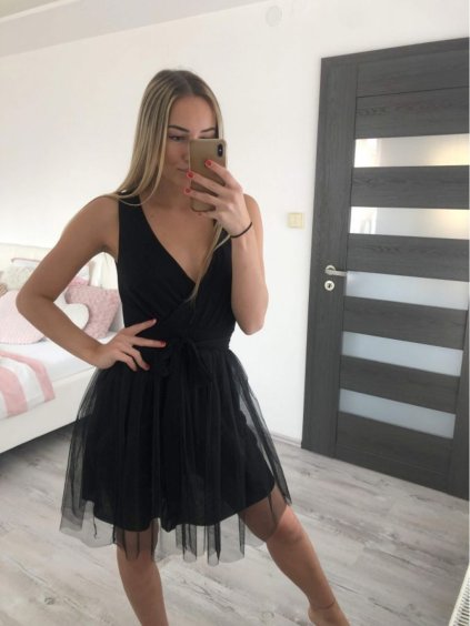 Šaty letní elegantní šifonové na ramínka dámské (S/M ONE SIZE) ITALSKÁ MÓDA IMM22Q52307/DR