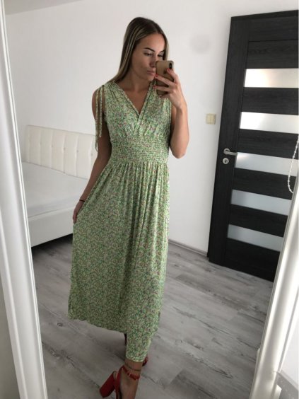 Šaty dlouhé elegantní icecool bez rukávu dámské (M/L, XL/XXL) AINUOSI    ITALSKÁ MODA IMB229927 (Velikost M/L, Barva modrá)