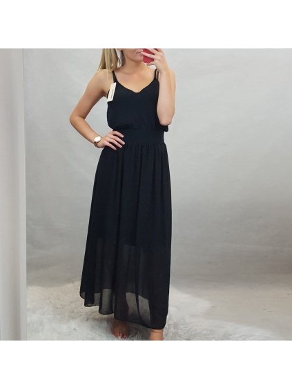 Sukně šifonová dlouhá  dámská (S/M/L ONE SIZE) ITALSKá MóDA IM322116/DR (Velikost S/M/L, Barva tmavě béžová)