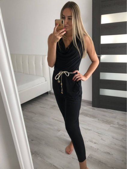 Overal icecool dlouhý bez rukávu dámský (S/M ONE SIZE) ITALSKÁ MÓDA IMM224218/DR