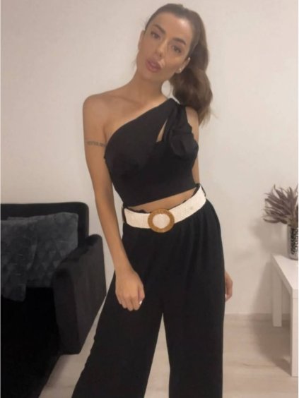 Tílko crop top bez rukávu dámské (S/M ONE SIZE) ITALSKÁ MÓDA IMPBB22B10673/DR