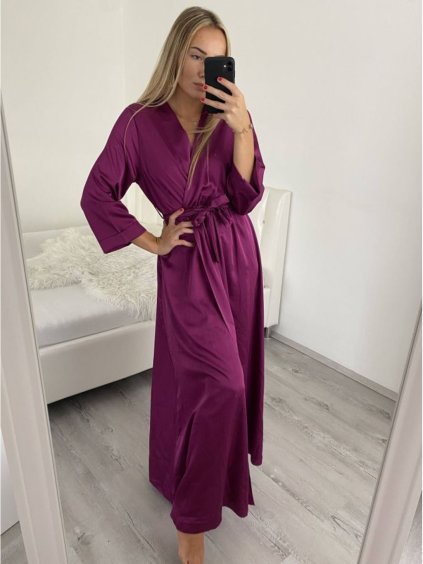 Šaty dlouhé elegantní společenské dlouhý rukáv dámské (S/M ONE SIZE) ITALSKÁ MÓDA IMPSH2255183/DR (Velikost S/M/L, Barva Černá)