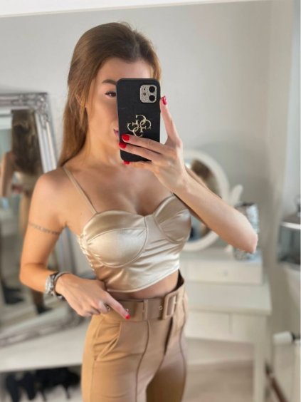 Top na ramínka dámské (S/M ONE SIZE) ITALSKÁ MÓDA IMPBB22C23443/DR (Velikost S/M/L, Barva Černá)