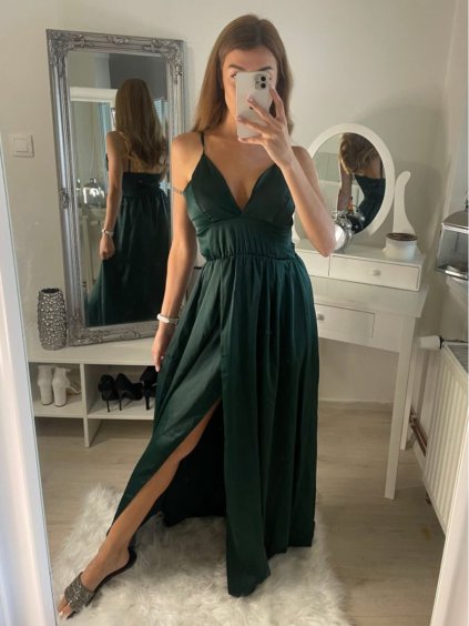 Šaty letní dlouhé na ramínka dámské (S/M ONE SIZE) ITALSKÁ MÓDA IMPBB22A11017/DR (Velikost S/M/L, Barva béžová)