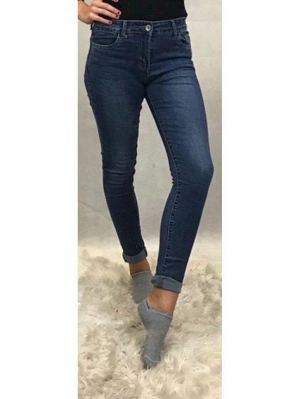 Rifle jeans dámské s push up efektem (25-31) Gourd jeans MA1192215/DR (Velikost 25, Barva modrá)