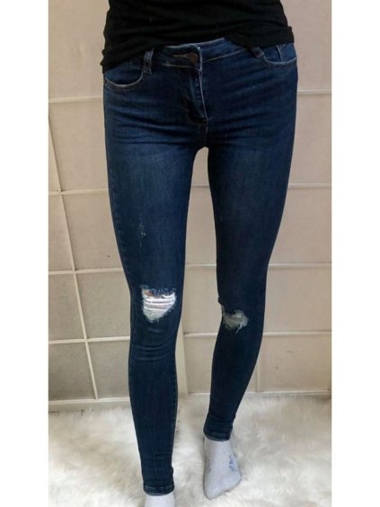 Rifle jeans dámske (xs-xl) Laulia MA4193D182/DR (Velikost XS, Barva modrá)