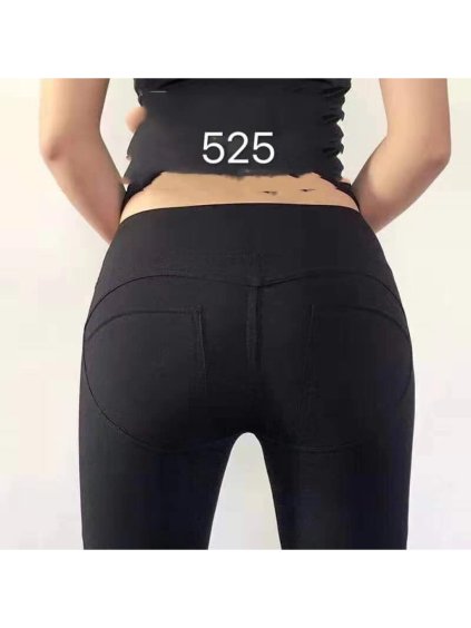 Legíny dlouhé dámské se zeštíhlujícím efektem (S/M ONE SIZE) ITALSKÁ MÓDA IMM22fd525/DR (Velikost S, Barva Černá)