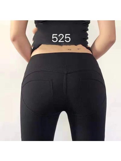 Legíny dlouhé dámské se zeštíhlujícím efektem (S/M ONE SIZE) ITALSKÁ MÓDA IMM22fd525/DR (Velikost S, Barva Černá)
