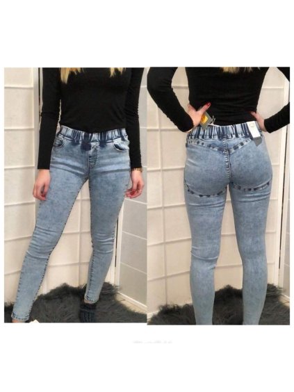 Rifle jeans dlouhé dámské push up (XS-XL) RE-DRESS MA521ps65/DR (Velikost 25, Barva modrá)