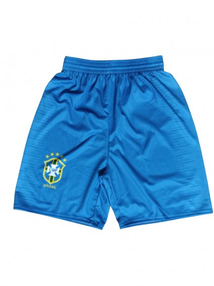 Chlapecké fotbalové kraťasy dres Brazílie - 285153 (Barva Modrá světlá, Velikost S)